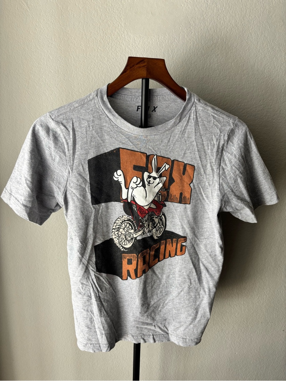 FOX Light Gray Graphic Tee YL